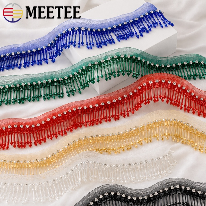 Beaded Trim Fringe - 1Yard 5cm Kralen Kant Trim Fringe
