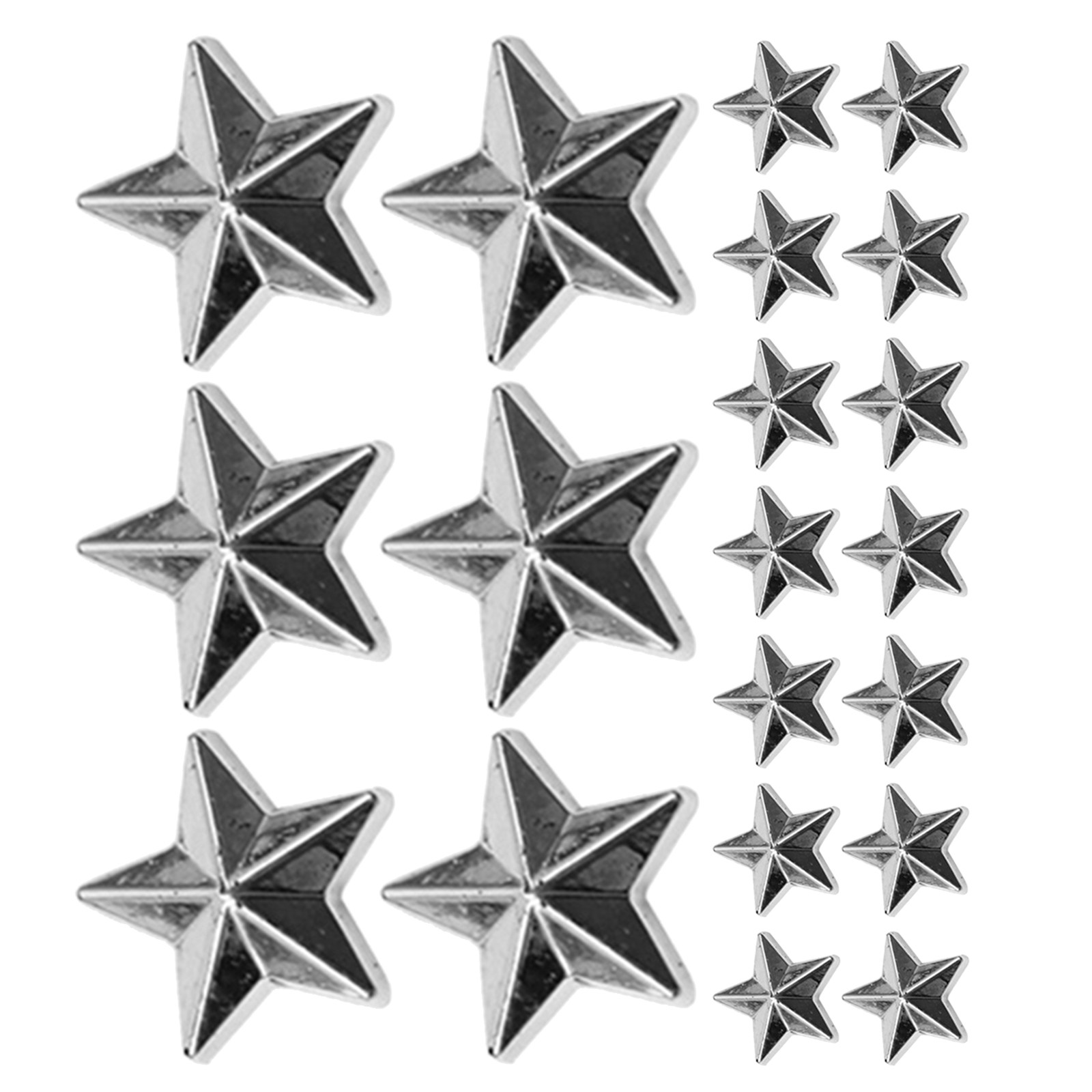 Embellish Craft - 300 stuks platte acryl sterrenversieringen, zilveren