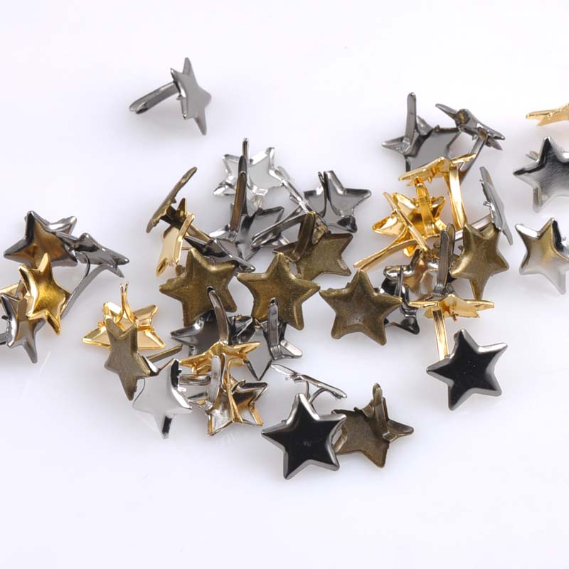 Embellishments For Scrapbooking - 50 Stuks Gemengde Pastel Ster Brad