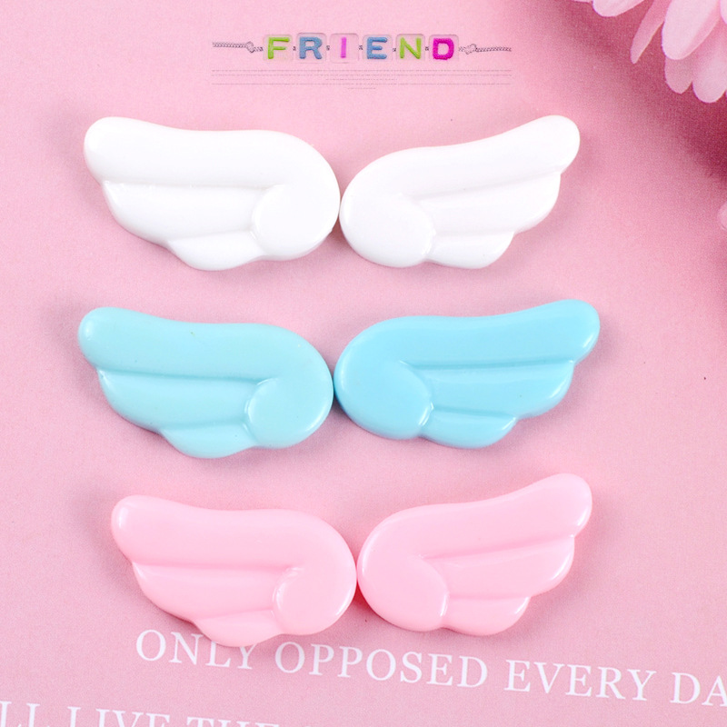 Embellishments For Scrapbooking - 10Pcs Kawaii Leuke Angel Wings Plaksteen