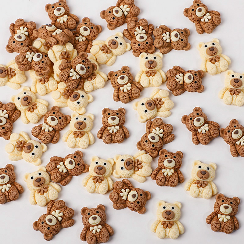 Embellishments For Scrapbooking - 10/30/50pcs Hars Teddybeer Cabochon Flatbacks DIY