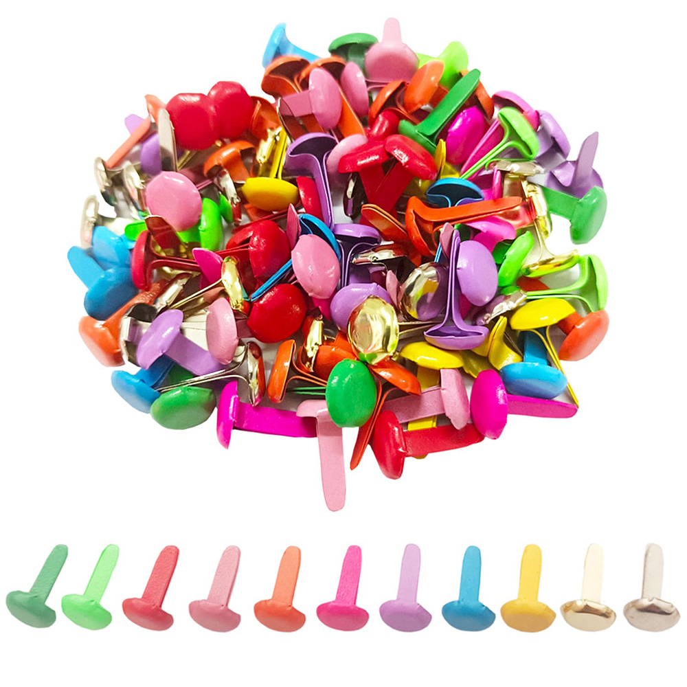 Embellishments For Scrapbooking - 100 stks/zak Mix Patroon Ronde Metalen