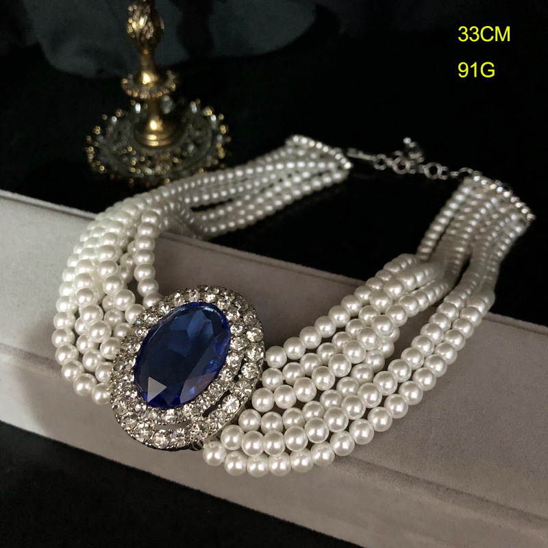 2026 Franse Retro Rhinestone I - Pearl Trim Chain recensie en prijs