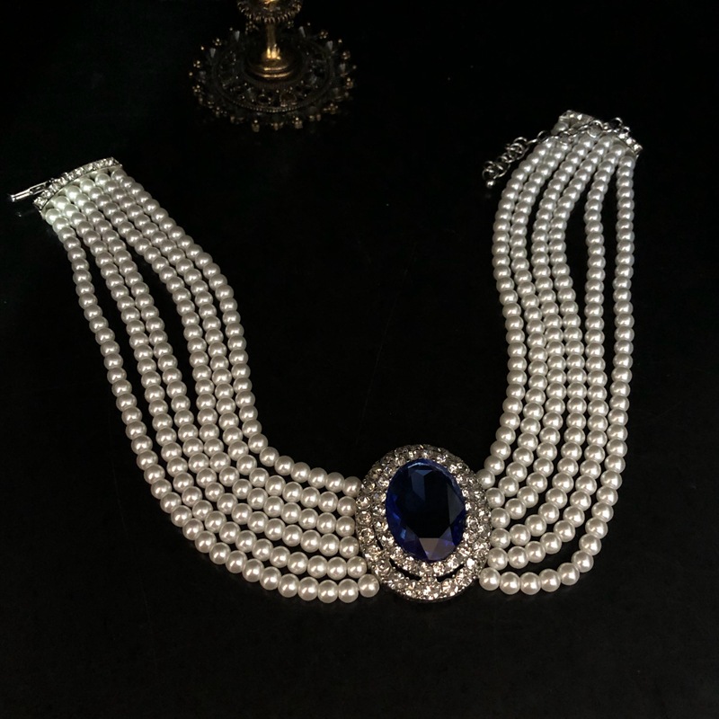 2026 Franse Retro Rhinestone I - Pearl Trim Chain recensie en prijs
