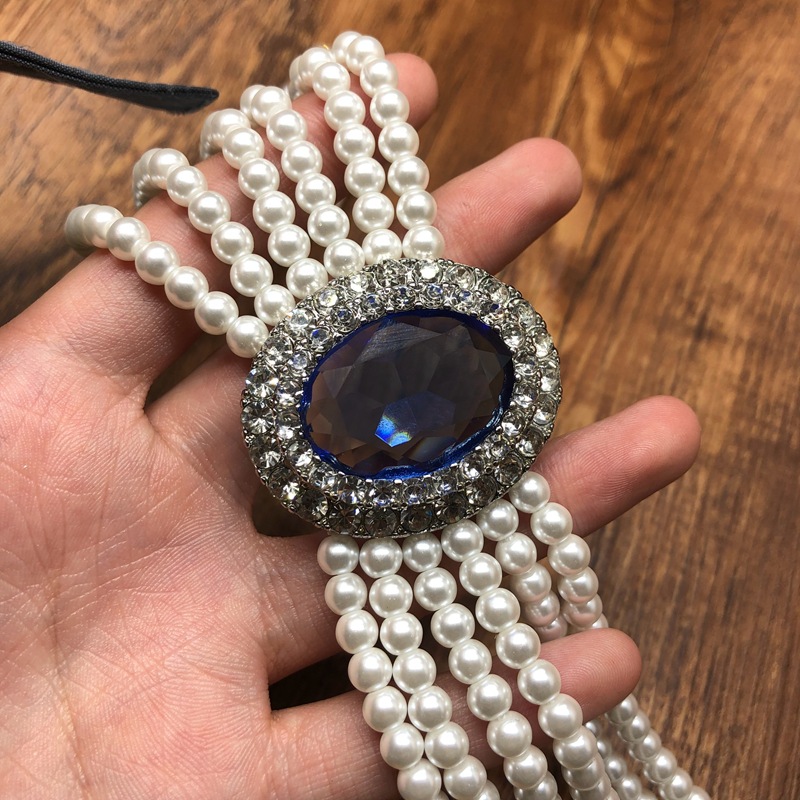 2026 Franse Retro Rhinestone I - Pearl Trim Chain recensie en prijs