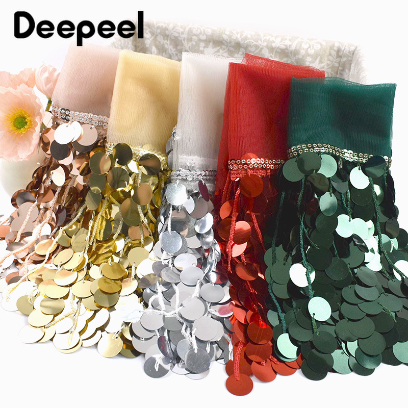 2/3 Yards 18cm Pailletten Gekn - Beaded Trim Fringe recensie en prijs