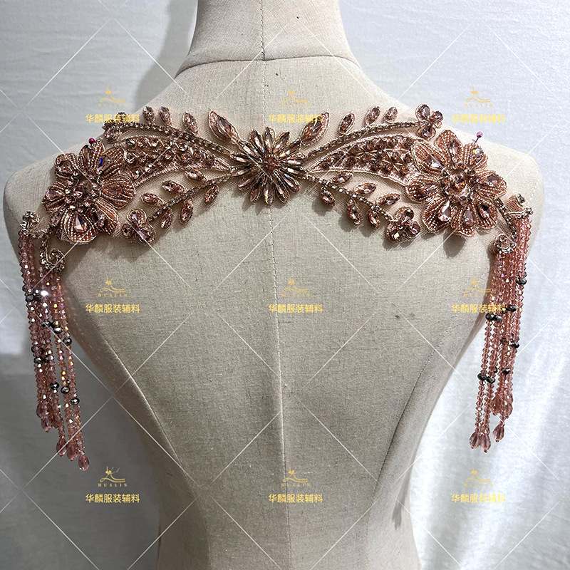 Met de hand bewerkte franjever - Beaded Trim Fringe recensie en prijs