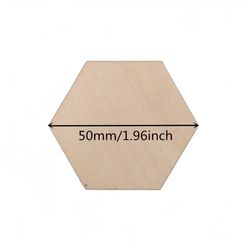 10-120mm Houten Zeshoek Blank  - Embellish Craft recensie en prijs
