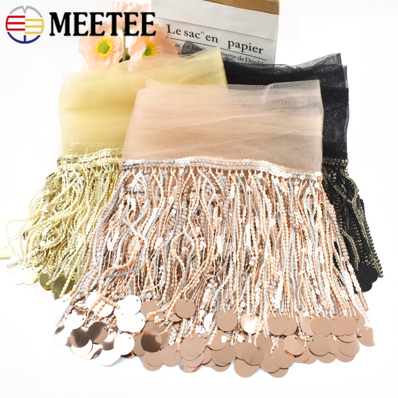 1/2/3Yards 16cm Paillette Fran - Beaded Trim Fringe recensie en prijs